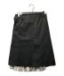 sacai (サカイ) 切替 プリーツ ラップスカート ホワイト×ブラック サイズ:2：9800円