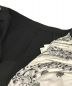 中古・古着 sacai (サカイ) 切替 プリーツ ラップスカート ホワイト×ブラック サイズ:2：9800円