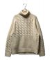 SOPHNET.（ソフネット）の古着「CABLE MIX TURTLE KNIT タートルネック ケーブル　ニット セーター ベージュ」｜ホワイト