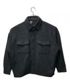 N.HOOLYWOODエヌ ハリウッド）の古着「CPO SHIRT ジャケット 2212-SH30-007 パッチポケット ドロップショルダー」｜ブラック