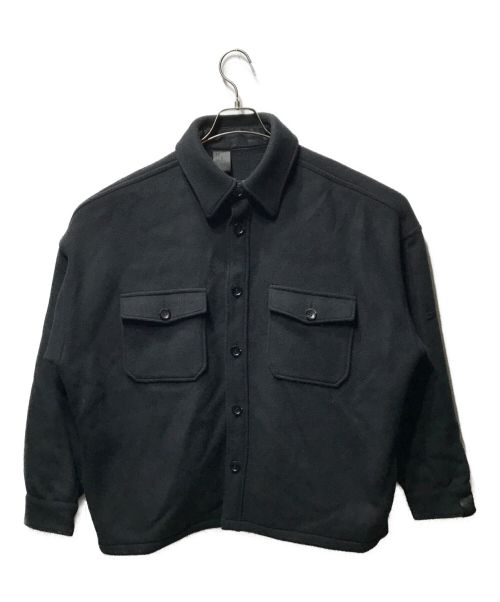 N.HOOLYWOOD（エヌ ハリウッド）N.HOOLYWOOD (エヌ ハリウッド) CPO SHIRT ジャケット 2212-SH30-007 パッチポケット ドロップショルダー  ブラック サイズ:40の古着・服飾アイテム