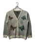 Needles × STUDIOUS（ニードルス×ストゥディオス）の古着「21AW EX PAPILLON CARDIGAN モヘヤ パピヨン コラボ カーディガン J0365」｜グレー