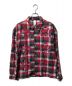 Niche.（ニッチ）の古着「Flower Cut Work Nel Shirts」｜レッド