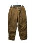 THE NORTHFACE PURPLELABEL × nanamica（ザ・ノースフェイス パープルレーベル×ナナミカ）の古着「Corduroy Wide Tapered Pants NT5155Nワイドテーパードパンツ リラックスシルエット ウェービングベルト」｜ブラウン