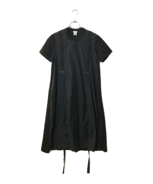 noir kei ninomiya（ノワール ケイ ニノミヤ）noir kei ninomiya (ノワール ケイ ニノミヤ) DRESS WITH ADJUSTABLE LENGTH ブラック サイズ:xsの古着・服飾アイテム