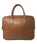 MICHAEL KORSマイケルコース）の古着「Warren Compact Leather Briefcase Bag」｜ブラウン