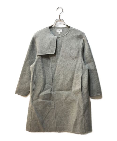 HYKE（ハイク）HYKE (ハイク) ウールノーカラーコート 142-17041 グレー サイズ:1の古着・服飾アイテム