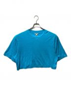 UNFILアンフィル）の古着「フレンチ リネン ジャージー クロップド Tシャツ」｜スカイブルー