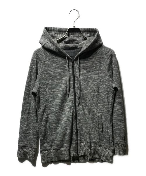 TATRAS（タトラス）TATRAS (タトラス) ロゴパッチ ジップアップ ニットパーカー　 グレー サイズ:SIZE2の古着・服飾アイテム