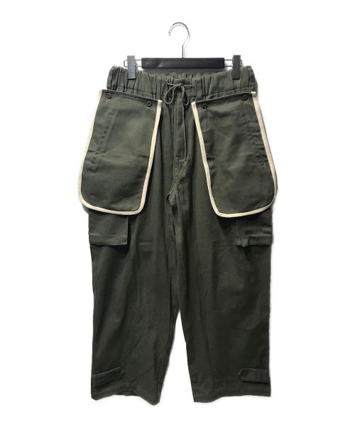 Ballsy.Brothers（ボールジーブラザーズ）Ballsy.Brothers (ボールジーブラザーズ) military Deformation M47 Pants ミリタリー ディフォーメーション パンツ グリーン サイズ:Lの古着・服飾アイテム