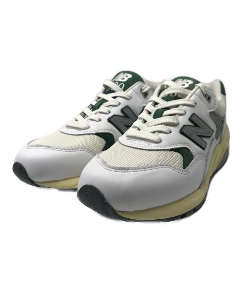 NEW BALANCE（ニューバランス）NEW BALANCE (ニューバランス) 580 ローカット スニーカー ホワイト×グリーン サイズ:27.5の古着・服飾アイテム