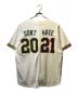 SUPREME (シュプリーム) 21SS アーチロゴ 2トーンカラー ベースボール シャツ グリーン×ホワイト サイズ:XL：14800円
