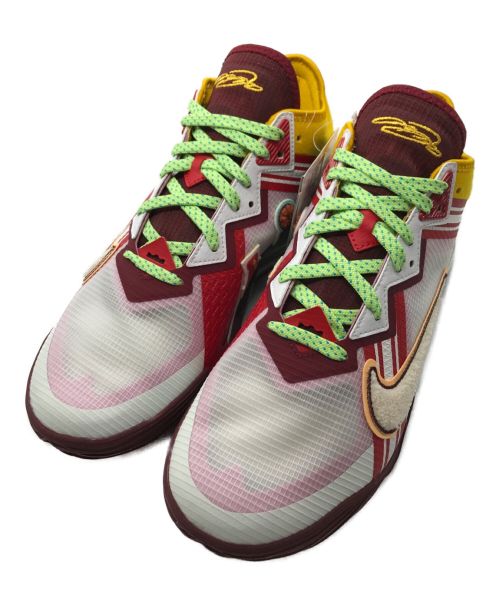 NIKE（ナイキ）NIKE (ナイキ) LEBRON 18 LOW ホワイト×レッド サイズ:27.5 未使用品の古着・服飾アイテム