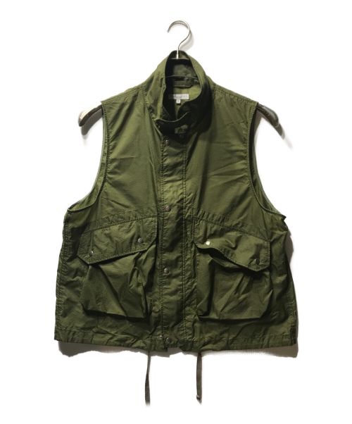 Engineered Garments（エンジニアド ガーメンツ）Engineered Garments (エンジニアド ガーメンツ) Field vest nylon micro ripstop グリーン サイズ:Sの古着・服飾アイテム