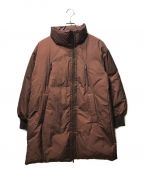 DANSKINダンスキン）の古着「HOLLY DOWN COAT ホーリー ダウン ジップアップ ロングコート DC39321」｜ブラウン