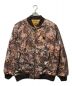 WHITE MOUNTAINEERING（ホワイトマウンテ二アニング）の古着「20AW PRIMALOFT FALLEN LEAVES PRINTED REVERSIBLE MA-1 プリマロフト フォーリンリーブス プリント リバーシブル MA-1 中綿 ジャケット 落ち葉柄 WM2073218」｜ブラウン