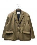 The Frankie shopザ フランキー）の古着「FRANKIE OVERSIZED BOYFR IEND BLAZER テーラードジャケット　オフィスカジュアル」｜ベージュ