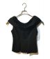 Her lip to（ハーリップトゥ）の古着「Shawl Peplum Top　1232302082」｜ブラック