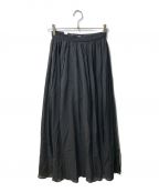 CLANEクラネ）の古着「SHEER SLIT SKIRT 14109-6172」｜ブラック