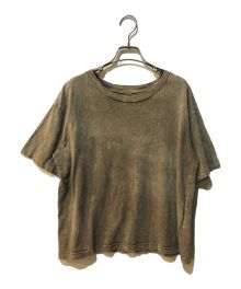 MUSE de Deuxieme Classe（ミューズ ドゥーズィエム クラス）の古着「Uneven dyeing Tシャツ」｜ブラウン