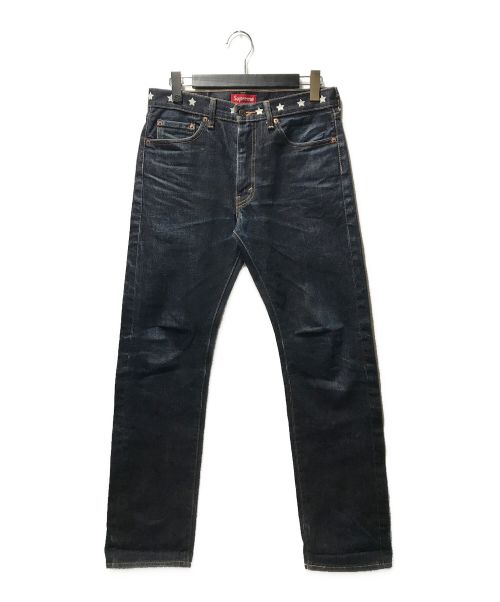 SUPREME（シュプリーム）SUPREME (シュプリーム) LEVI'S (リーバイス) ZipFly Jean 505 コラボ ヘビーオンス セルビッチデニム インディゴ サイズ:W30×L32の古着・服飾アイテム