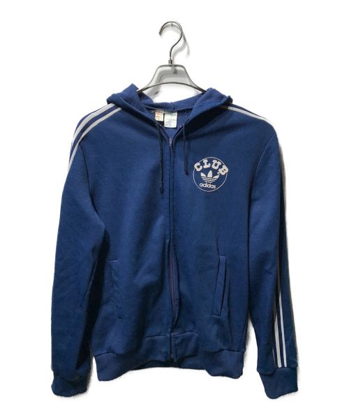 adidas（アディダス）adidas (アディダス) ヴィンテージ トラックジャケット VENTEX  adidasCLUB フランス製 ブルー サイズ:Ｌの古着・服飾アイテム