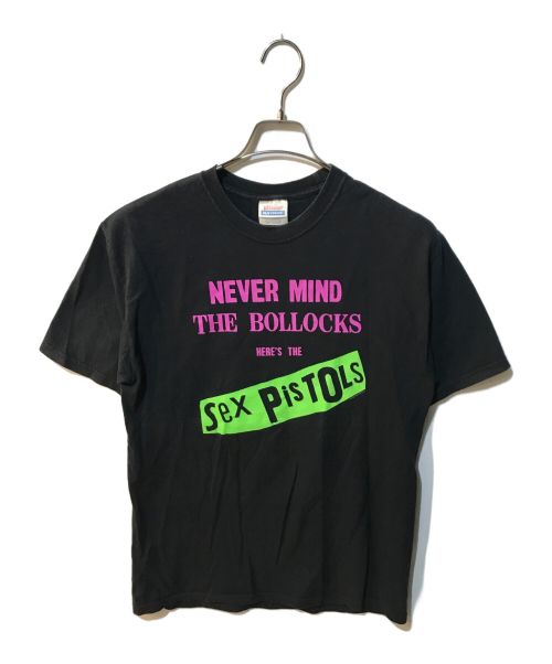 Hanes（ヘインズ）Hanes (ヘインズ) バンドT　NEVER MIND Tee Sex Pistols　04年 ブラック サイズ:ｍの古着・服飾アイテム