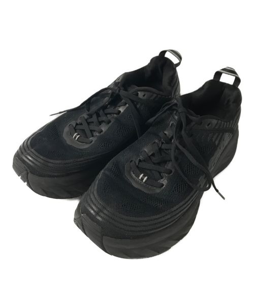 HOKAONEONE（ホカオネオネ）HOKAONEONE (ホカオネオネ) Bondi 6 ローカットスニーカー ロードシューズ ナイロン ブラック サイズ:28の古着・服飾アイテム