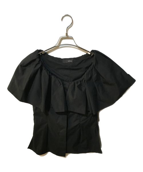styling/（スタイリング）styling/ (スタイリング) ラッフルショルダートップス 16WFT212023 ブラック サイズ:ONEの古着・服飾アイテム