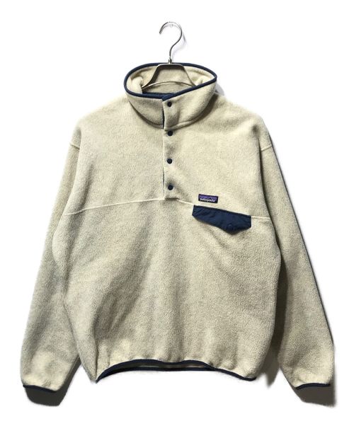 Patagonia（パタゴニア）Patagonia (パタゴニア) LW SYNCH SNAP-T PO シンチラ 25580 ベージュ サイズ:Mの古着・服飾アイテム