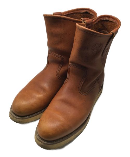 RED WING（レッドウィング）RED WING (レッドウィング) ペコスブーツ 866 97年制 緑犬タグ ブラウン サイズ:8Dの古着・服飾アイテム