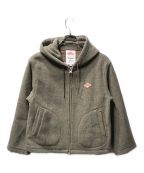 DANTONダントン）の古着「WOOL LIGHT PILE HOODED JACKET ウールパイ ジップアップ」｜ベージュ