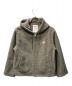 DANTON（ダントン）の古着「WOOL LIGHT PILE HOODED JACKET ウールパイ ジップアップ  」｜ベージュ