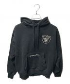 Champion×Raidersチャンピオン×レイダース）の古着「プルオーバーパーカー フーデッドスウェットシャツ アクションスタイル C3-U125 NFL New York Giants」｜ブラック