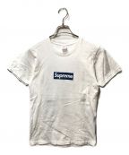 SUPREMEシュプリーム）の古着「New York Yankees Box Logo Tee」｜ホワイト×ブルー