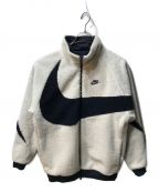 NIKEナイキ）の古着「VM SWOOSH FULL ZIP JACKET BQ6546-114」｜ネイビー×アイボリー