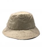 SUPREMEシュプリーム）の古着「23SS Lasered Twill Crusher Tan  レーザー ツイル クラッシャー タン バケットハット」｜ベージュ