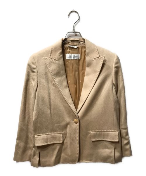 MaxMara（マックスマーラ）MaxMara (マックスマーラ) ウールジャケット ベージュ サイズ:38の古着・服飾アイテム