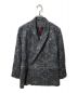 YANTOR（ヤントル）の古着「Arabesque peaked lapel Jacket アラベスク ピークド ラペル ジャケット ウール テーラード Y164JK01」｜グレー