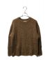 AURALEE（オーラリー）の古着「BABY ALPACA WOOL WIDE RIB KNIT ベイビー アルパカ ウール ワイドリブ クルーネック ニット」｜ブラウン