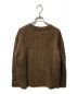 AURALEE (オーラリー) BABY ALPACA WOOL WIDE RIB KNIT ベイビー アルパカ ウール ワイドリブ クルーネック ニット ブラウン サイズ:1：11800円