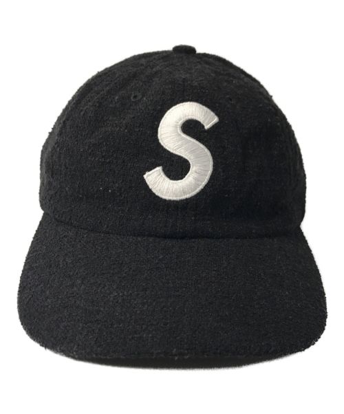 SUPREME（シュプリーム）SUPREME (シュプリーム) Terry S Logo 6 Panel Cap 21SS  ブラックの古着・服飾アイテム