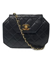 CHANEL（シャネル）の古着「ミニチェーンショルダーバッグ オクタゴン 1067776」｜ブラック