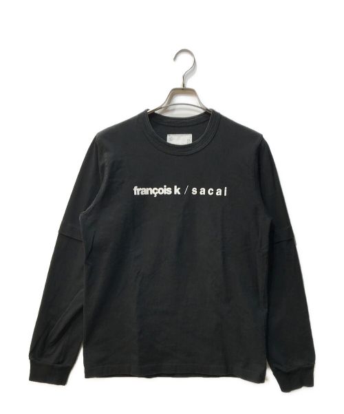 sacai（サカイ）sacai (サカイ) FrancoisK プリントカットソー 21-0229S ブラック サイズ:2の古着・服飾アイテム