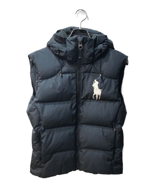 POLO RALPH LAUREN（ポロ・ラルフローレン）POLO RALPH LAUREN (ポロ・ラルフローレン) 2WAYダウンベスト ブラック サイズ:Sの古着・服飾アイテム