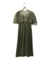 Ameri（アメリ）の古着「PUFF TULLE TOP LAYERED DRESS 02320520280」｜グリーン