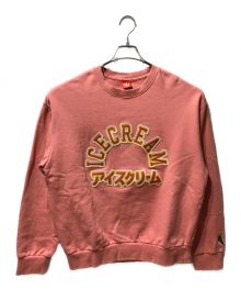 ICE CREAM（アイスクリーム）の古着「ICE CREAM UNIVERSITY CREW」｜ピンク