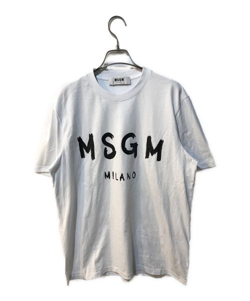 MSGM（エムエスジーエム）MSGM (エムエスジーエム) ロゴカットソー 2840MM97 ホワイト サイズ:Sの古着・服飾アイテム