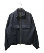 The CLASIKザ クラシック）の古着「ARMY TRACK JACKET DORMEUIL ENGLISH FLANNEL」｜ネイビー