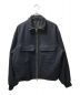 The CLASIK（ザ クラシック）の古着「ARMY TRACK JACKET DORMEUIL ENGLISH FLANNEL」｜ネイビー